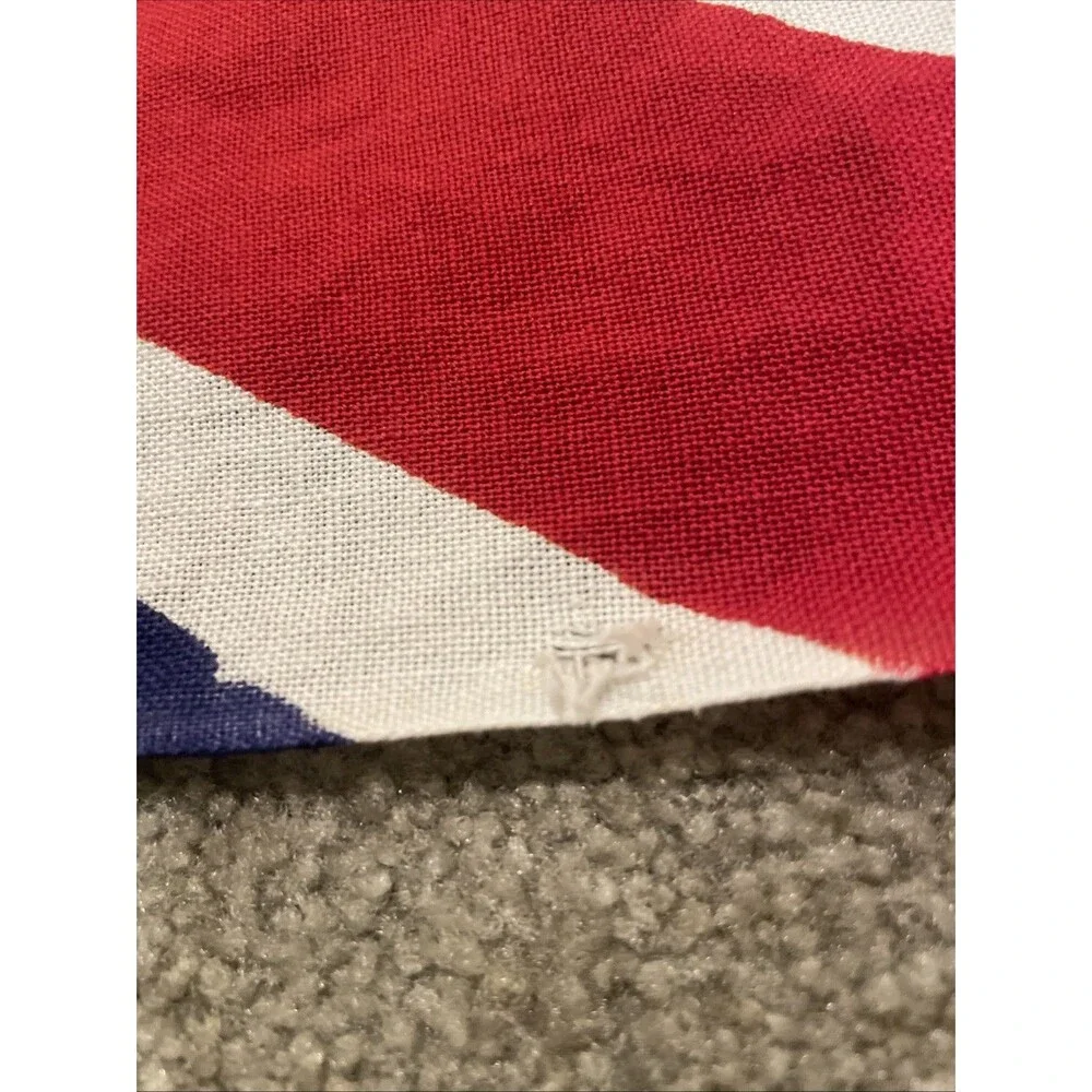 Vintage Bulldog BRITISH FLAG 3' x 5' DETTRA FLAG Made in USA Cotton Bunting